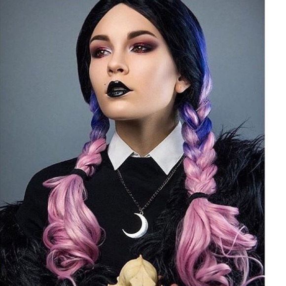 - 💕24” PURPLE OMBRE BODY WAVY CURLY LACE FRONT WIG 💕 NWT - Picture 4 of 5